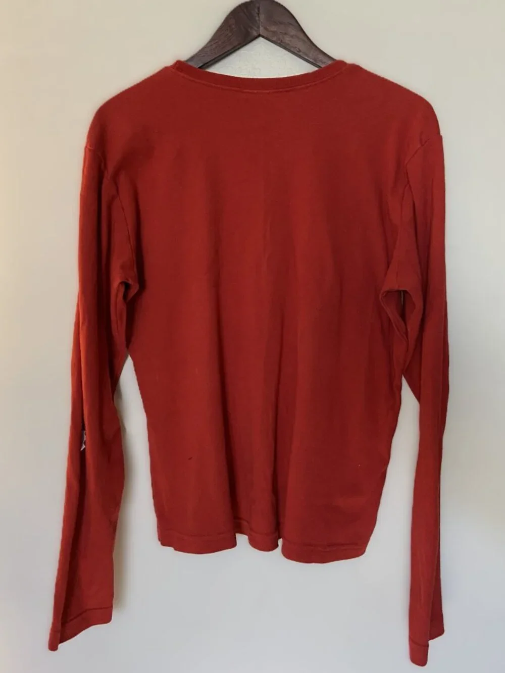 PATAGONIA long sleeve tee organic cotton XL orange regular fit